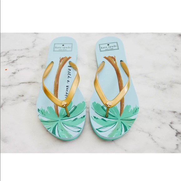 ❗️SOLD❗️Kate Spade NY Nassau Flip Flops Sandals - Picture 2 of 8